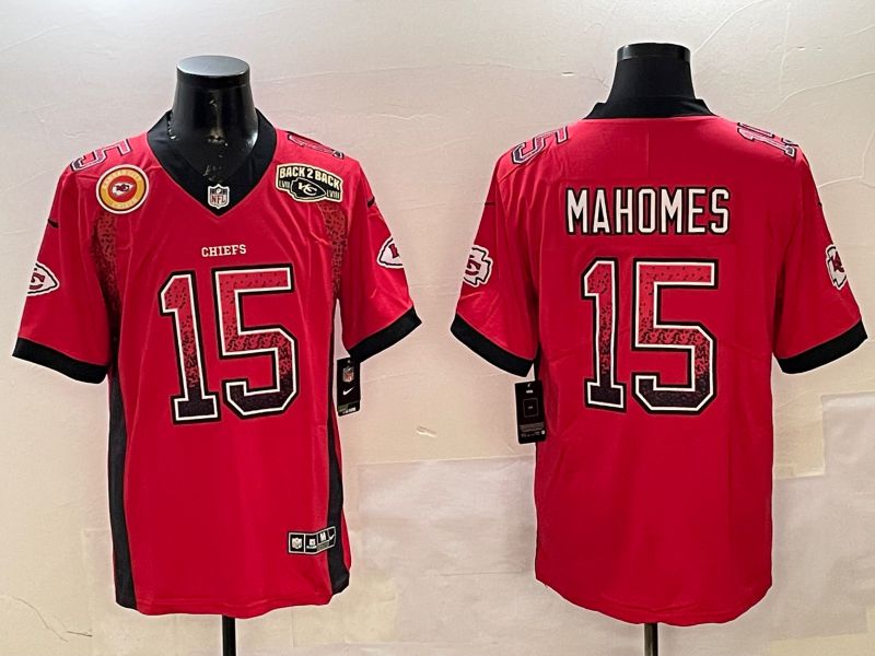 Men Kansas City Chiefs #15 Mahomes Red 2025 Nike Drift Fashion Color Rush Limited NFL Jersey style 7